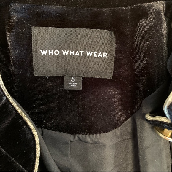 Who What Wear Black Velvet Jacket/Blazer Size S - Picture 7 of 10